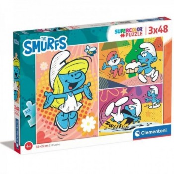 LES SCHTROUMPFS - 3 Puzzle 48P